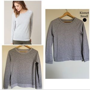 KISMET Reversible Patterned Soft Crewneck